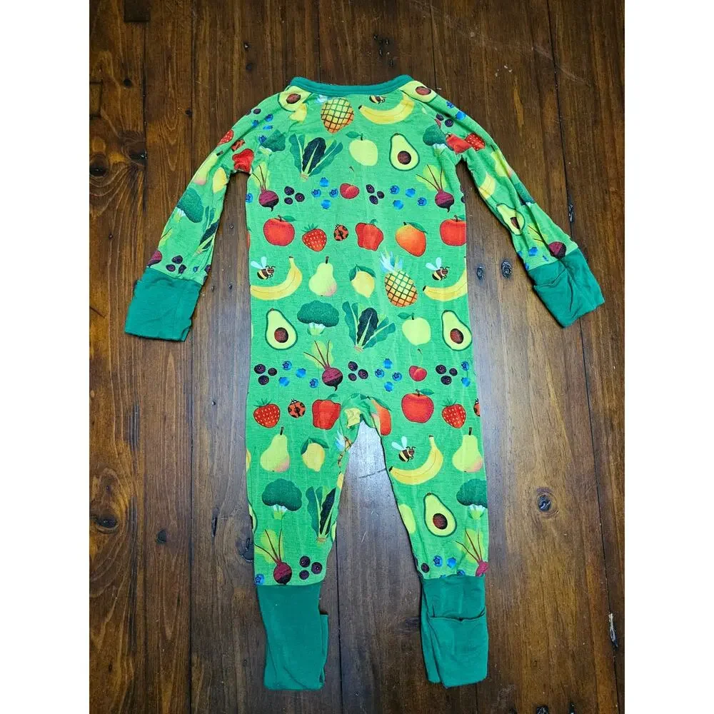 LITTLE SLEEPYS FRUIT AND VEGETABLES‎ ONE PIECE 3-6 MONTHS - Picture 6 of 6